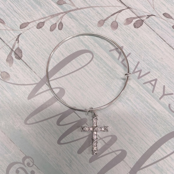 Handmade Diamond Cross Bangle’s by CMJ✨ - Picture 5 of 5